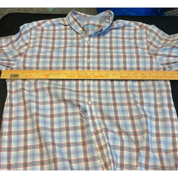J. McLaughlin Men’s XL Button Down Shirt Plaid Long Sleeve Classic Cotton - Picture 2 of 5